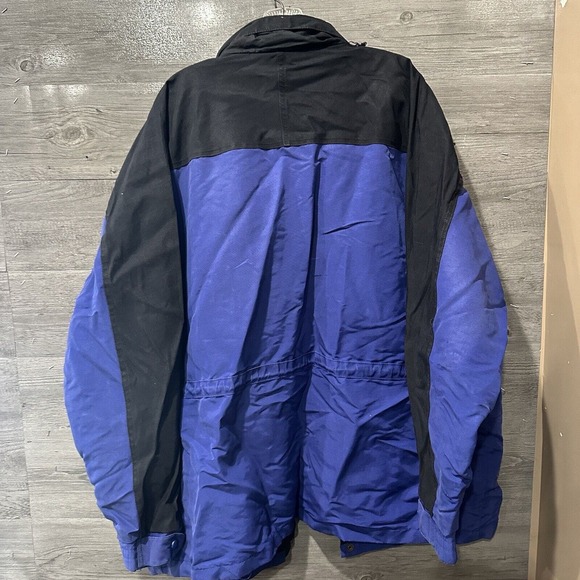 Vintage Carhartt Men 2XL Blue Anorak Rain Jacket Coat Mesh Lined Workwear - Picture 8 of 15